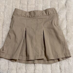 Khaki Tan Uniform Pleated Skirt 5